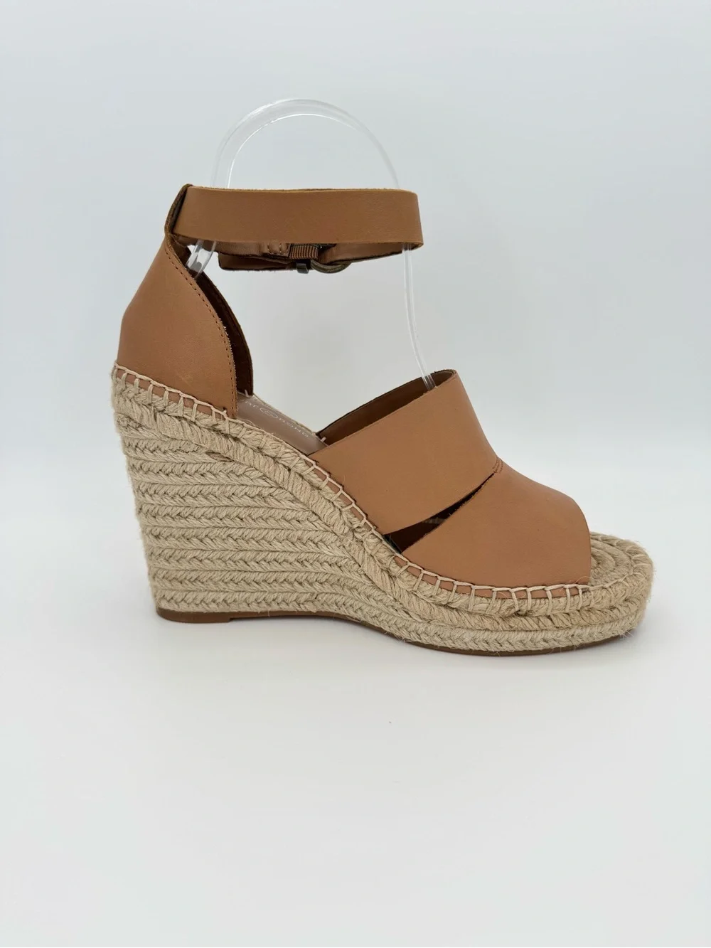 TREASURE & BOND Sannibel Wedge Sandals 7.5 Tan Leather Espadrille Platform